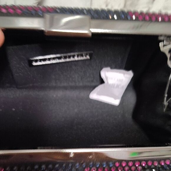 Sondra Roberts Black and Pink Crystal Clutch - Picture 5 of 5